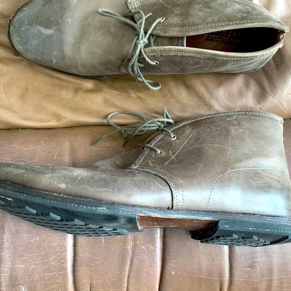 Timberland Wodehouse Lost History Chukka Boot In Grey Burnished Leather 10M